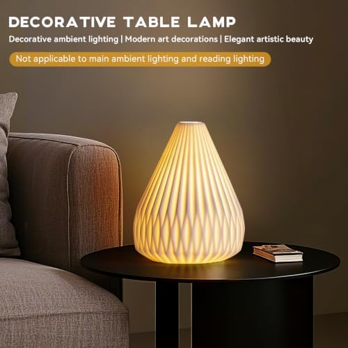 9.1" Decorative Ceramic Table Lamp Living Room,Bedroom,Corded,Bulb Included - Image 3