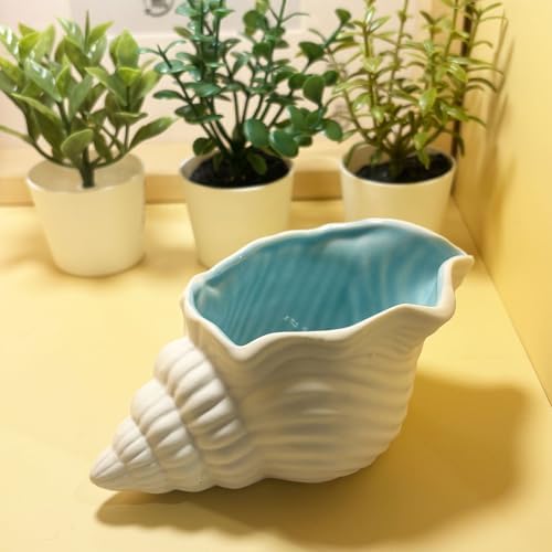 Ceramic Conch Shell Bowl Coastal Decor Jewelry Trinket Dish - Image 5