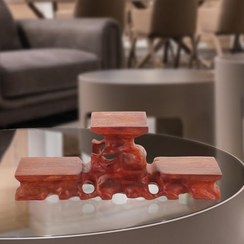 Rosewood Display Stand Base for Vase Statue Tea Set - Image 4