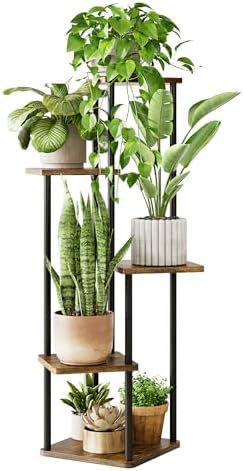 GENTINGBRO Tall Plant Stand Indoor 5 Tiered Plant Shelf by Gentingbro