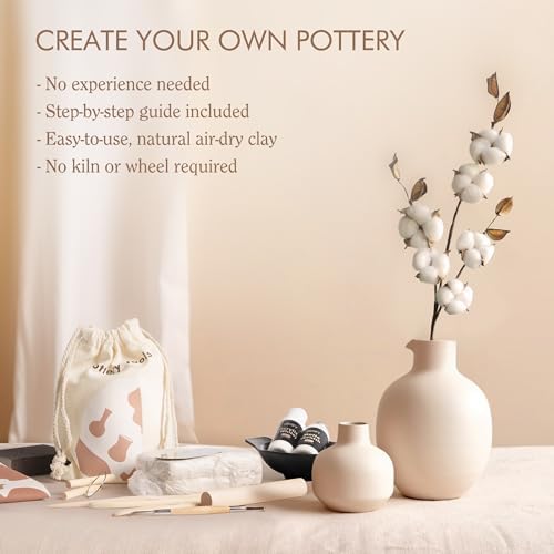ARTIFY Air Dry Clay Kit for Adults, DIY Pottery Craft Airdry Tool Kit at Home, Art Hobby Clay Sculpting Modeling Making, Date Night Couples Family Beginners Valentines Day Gifts - Image 3