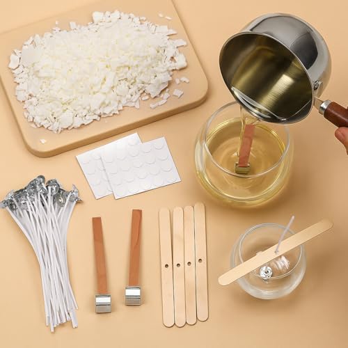 Blingfun Candle Making Kit for Beginners, Soy Wax Candle Making Supplies with Natural Soy Wax, Essential Oils, Candle Dye & Candle Wicks, DIY Home Craft Gift for Adults & Women - Image 5