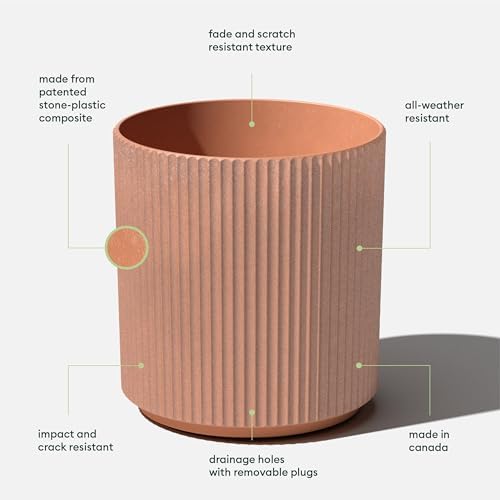 Veradek Demi Series Planter - Large Round Outdoor Planter - Image 2