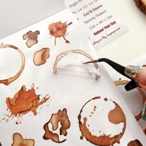 Transparent PET Quote Stickers, 48 Sheets 1100+ Pcs Scrapbook Supplies, Word Stickers for Journaling, Vision Board, Card Making, Junk Journal - Image 6