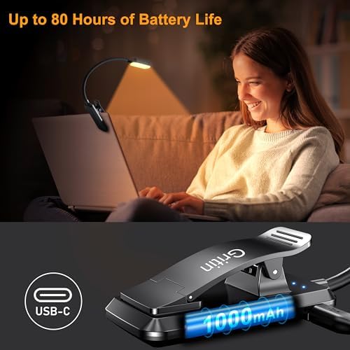 Gritin 16 LED Rechargeable Book Light for Reading in Bed - Image 6