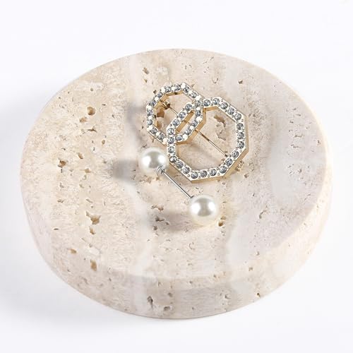 Koville Marble Jewelry Dish, Small Round Trinket Dish for Ring Necklace Earring, 4" Decorative Dish, Natural Stone Soap Dish for Bathroom Kitchen by Koville