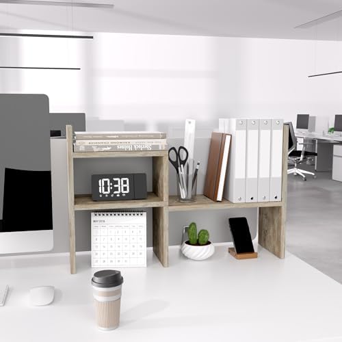 Jerry & Maggie Office Desk Organizers for College Dorm Decor Grey Oak - Image 6