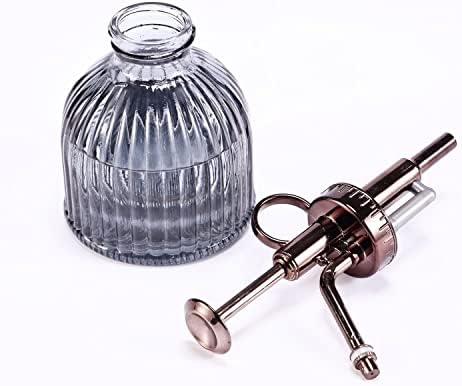 Glass Plant Mister, 6.5" Green Glass Water Spray Bottle with Gold Top Pump, Small Plant Sprayer for Indoor Outdoor Houseplants - Image 3