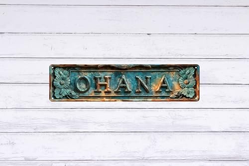 Ohana Easter Gift Spring Vintage Metal Sign 4x16 In Decorative Plaque Street Country Cottage Sign Suitable for Rooms Homes Doors Gardens Man Caves Farm Wall Decor Outdoor Decoration - Image 6