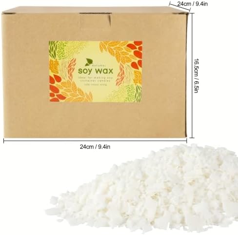 10 lb Soy Wax DIY Candle for Candle Making，Flakes & Soft, White,Perfect for Your DIY Projects - Image 4