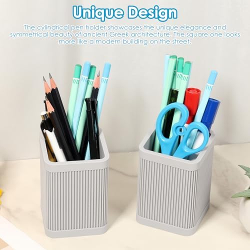 3PCS Aesthetic Pen Holder for Desk, Silicone Pencil Holder, Stylish Office Desk Decor, Reinforced and Thickened Desktop Organizer, Office Desks Organizer Accessories - Image 5