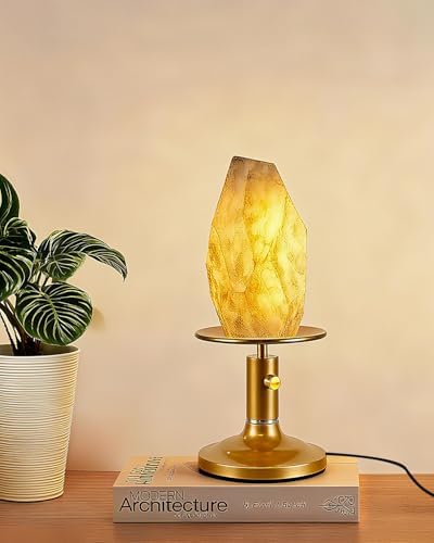 Lightdot Table Lamp for Bedroom Mid Century Modern Gold Small Desk Lamp by LightdotLighting