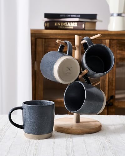 famiware Coffee Mugs Set of 4, Milkyway 13 oz Ceramic Cup Set with Handle - Image 5