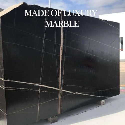 Koville Natural Black Marble Tray, 12"x6" Decorative Tray for Countertop, Catchall for Perfume, Candles, Jewelry Dish - Image 7