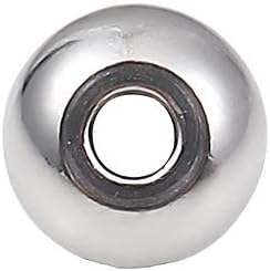 Stainless Steel Spacer Beads 5x3mm Rondelle Loose Charm Caps Beads for DIY Jewelry Making 100pcs with 1.5mm Hole