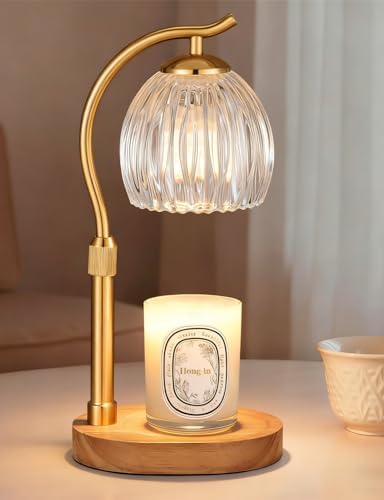 Flower Candle Warmer Lamp with 2 Bulbs- Cozy Home Decor by Hong-in