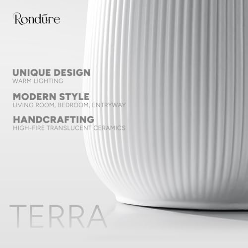 RONDURE Modern Ceramic Decorative Table Lamp Living Room Bedroom Bedside - Image 6