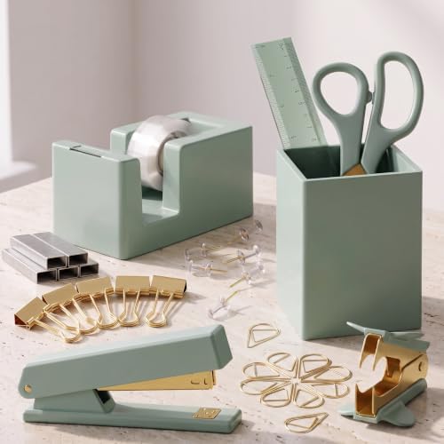 Aesthetic Desk Accessories Set for Women - A Complete Office Organizer Set by KIBAGA