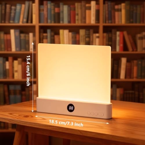 Book Light, Rechargeable Flat Reading Light with Timer for Reading at Night - Image 7