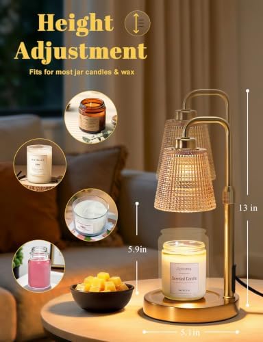 Candle Warmer Lamp with Timer, Birthday Gifts for Women, Cozy Room Decor - Image 4