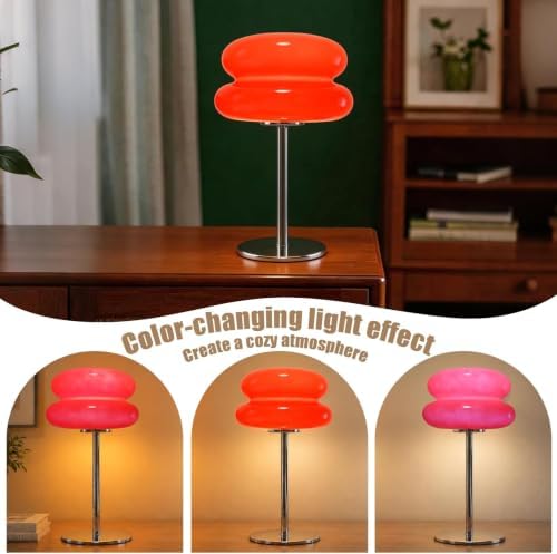 taotanra- Bread Table lamp Cream-Style Creative Bread lamp - Children's Room Night Light Birthday Gift Cute dimmable Sleep Atmosphere Light Home Decoration Item -Orange (Red) - Image 2