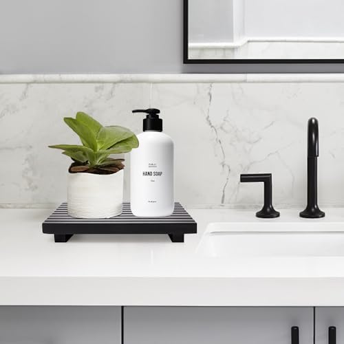 Wooden Display Risers Table Stand for Bathroom Tray Kitchen Counter Decor - Image 2