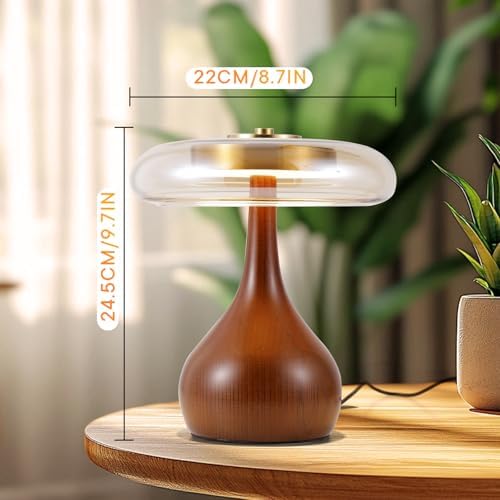 Small Table Lamp Height 9.7 Inch Mushroom Table Lamps for Living Room - Image 2