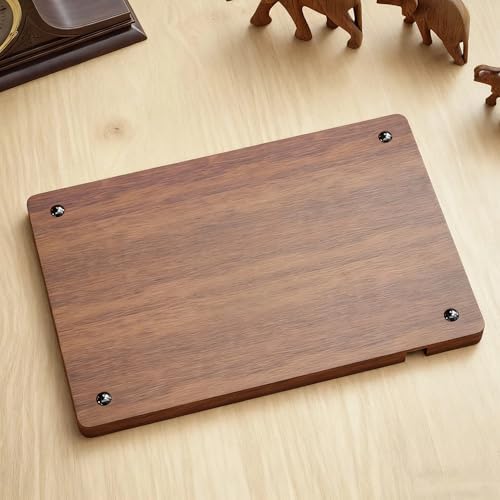 Wooden Valet Tray with Leather Inlay, Office Desk Organizer Tray, Nightstand Storage Tray, Multi-Purpose EDC Jewelry Storage Tray for Keys, Wallet, Watch, Phone & Earbuds (Light Wood) - Image 4