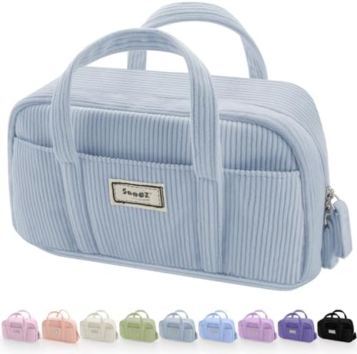 Sooez Large Pencil Case Pouch, Extra Big Pencil Bag with 5 Compartments by Sooez