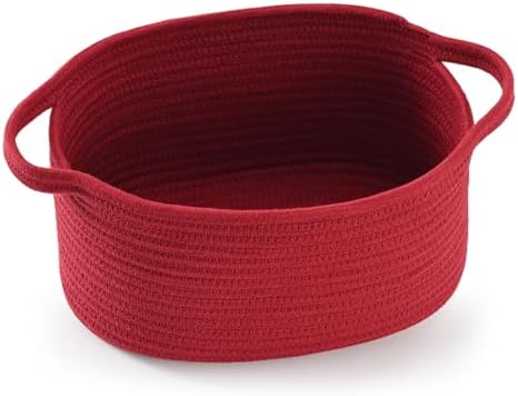 Happyiren Cute Burgundy Woven Gift Basket – Empty Burr Baskets for Seasonal by Unknown