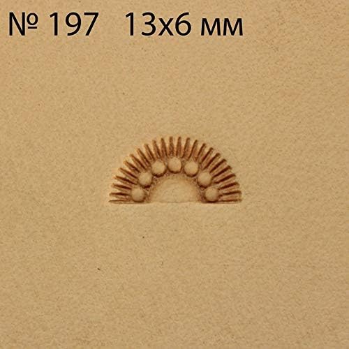 DandS ltd Leather Stamp Tool, Sunburst, Professional Steel Craft Tool for Leatherworking, Embossing, Carving & Stamping Leather Projects, Belts, Wallets & DIY Projects Compatible with Mallet #197