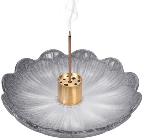 uxcell Ceramic Incense Burner Cone Incense Holder 4.3" Gray by uxcell
