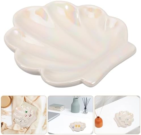 Toyvian Shell Shaped Ceramic Trinket Dish Xmas for Jewelry and Small Items - Image 7