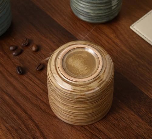 Japanese retro ceramic teacups, coffee cups, and water cups, suitable for restaurants, homes, and offices, green. - Image 3