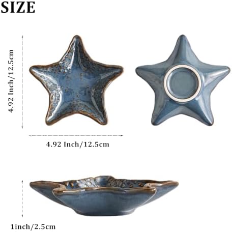 Jewelry Dish Decorative Ring Tray, Ceramic Small Cute Trinket Tray 4.92" - Image 5