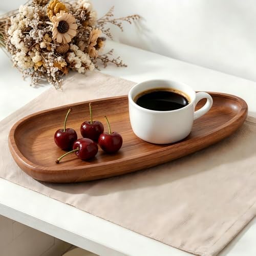 Acacia Wood Jewelry Tray-11.8 * 5.08 * 1.18 inch - Image 3
