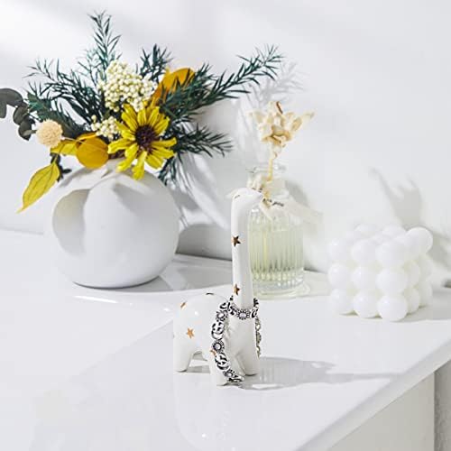 PUDDING CABIN White Dinosaur Ring Holder, Engagement Wedding Ring Stand, Dinosaur Gifts, Cute Preppy Room Decor, Birthday Gifts for Women Her Girls Friends, Bridal Shower Bridesmaid Gifts - Image 3