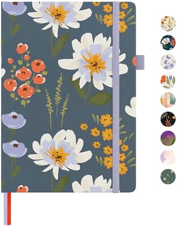 &And Per Se Lined Hardcover Notebook – A5 5.7"x8" College Ruled, 160 Pages, 100gsm Thick Paper – Aesthetic Journal for Women, Gift-Ready Planner, Everyday Writing Notebook (Garden Flowers) by AndPerSe