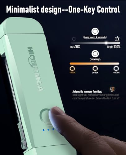 HIONXMGA Book Light,Rechargeable Reading Light for Books in Bed at Night - Image 2