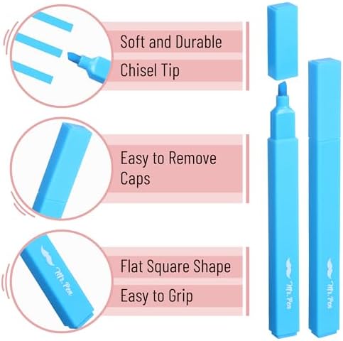 Mr. Pen- Aesthetic Highlighters No Bleed, 8 Pack, Assorted Colors | Chisel Tip, Cute Highlighters Assorted Colors for Journaling, Highlighting, Underlining, Fast Dry, Back to School Supplies - Image 4