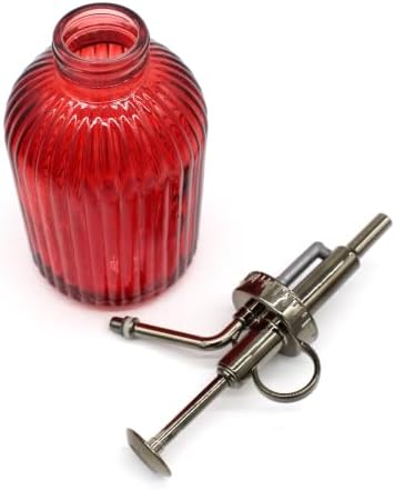 Glass Plant Mister Spray Bottle, 350ML Vintage Plant Spritzer with Top Pump Watering Can for Indoor Outdoor House Plants,Flowers (Red) - Image 5