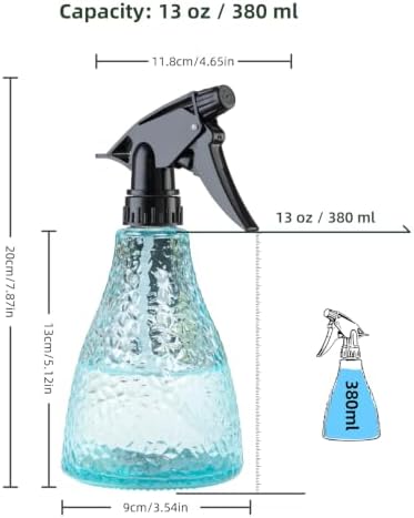 Glass Plant Mister Spray Bottle, Ultra Fine Mist Water Sprayer Bottle 13oz - Image 2