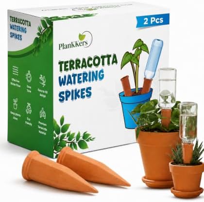 Plant Watering Devices, Self Watering Spikes, Self Watering Planter Insert, Terracotta Watering Spikes, Plant Watering Spikes, Vacation Plant Watering Devices, Water Plants While Away by Plankkers