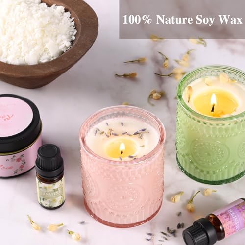DARJEN Candle Making Kit for Adults, 8 Jars & Tins Soy Wax Scented DIY Set - Image 4