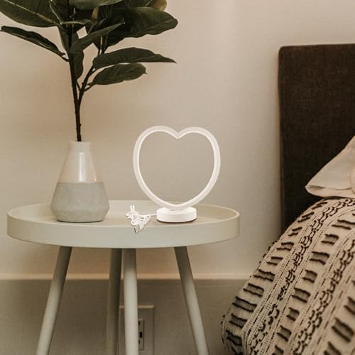 ULTECHNOVO Dimmable Small Table Lamp Warm Light Nightstand Bedside Lamp for Bedroom Modern Minimalist Light with Adjustable Brightness - Image 5