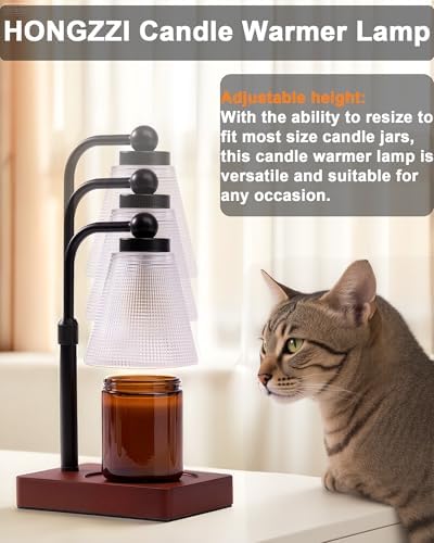Candle Warmer Lamp with Timer, Dimmable, Adjustable Height, Square - Image 4