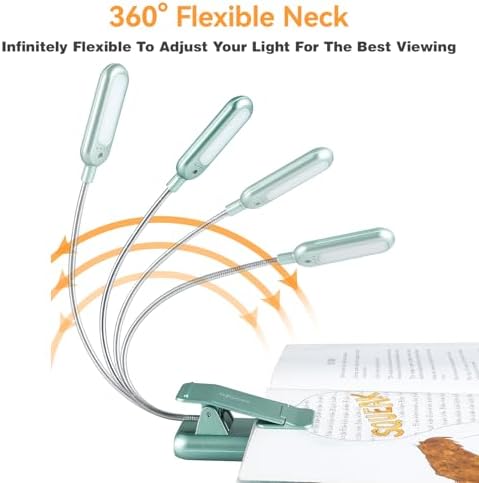 VAVOFO Rechargeable Reading Light, Clip on Book Light for Reading in Bed - Image 6
