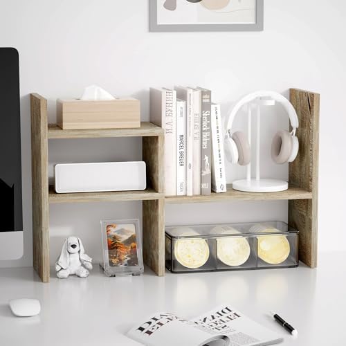 Jerry & Maggie Office Desk Organizers for College Dorm Decor Grey Oak by JERRYMAGGIE