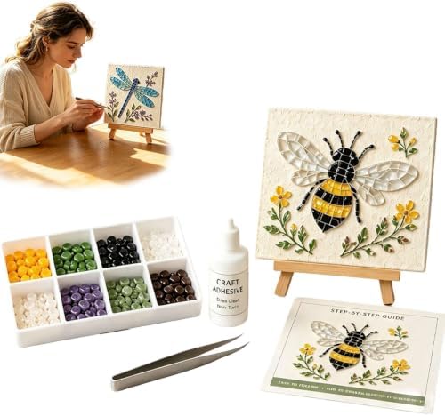Watering Can Mosaic Art Kit, DIY Garden Craft Set for Adults and Beginners by Unknown