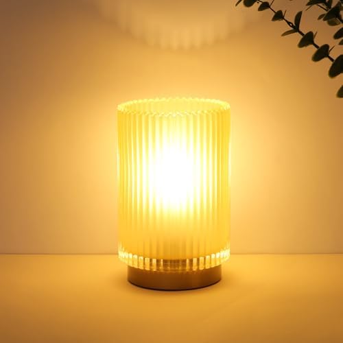 Cordless Table Lamp with Timer, Bedside Lamps with LED Warm Light by Unknown